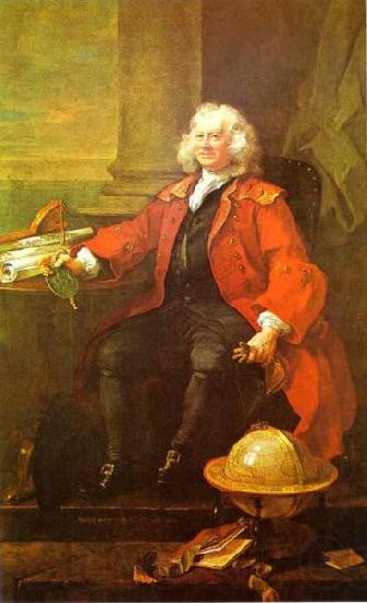 William Hogarth Portrait of Captain Thomas Coram Norge oil painting art